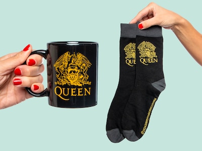 Queen kopp & sokker gavesett