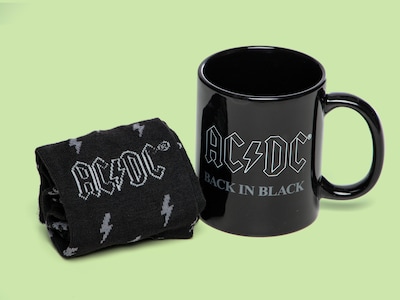 AC/DC kopp & sokker gavesett