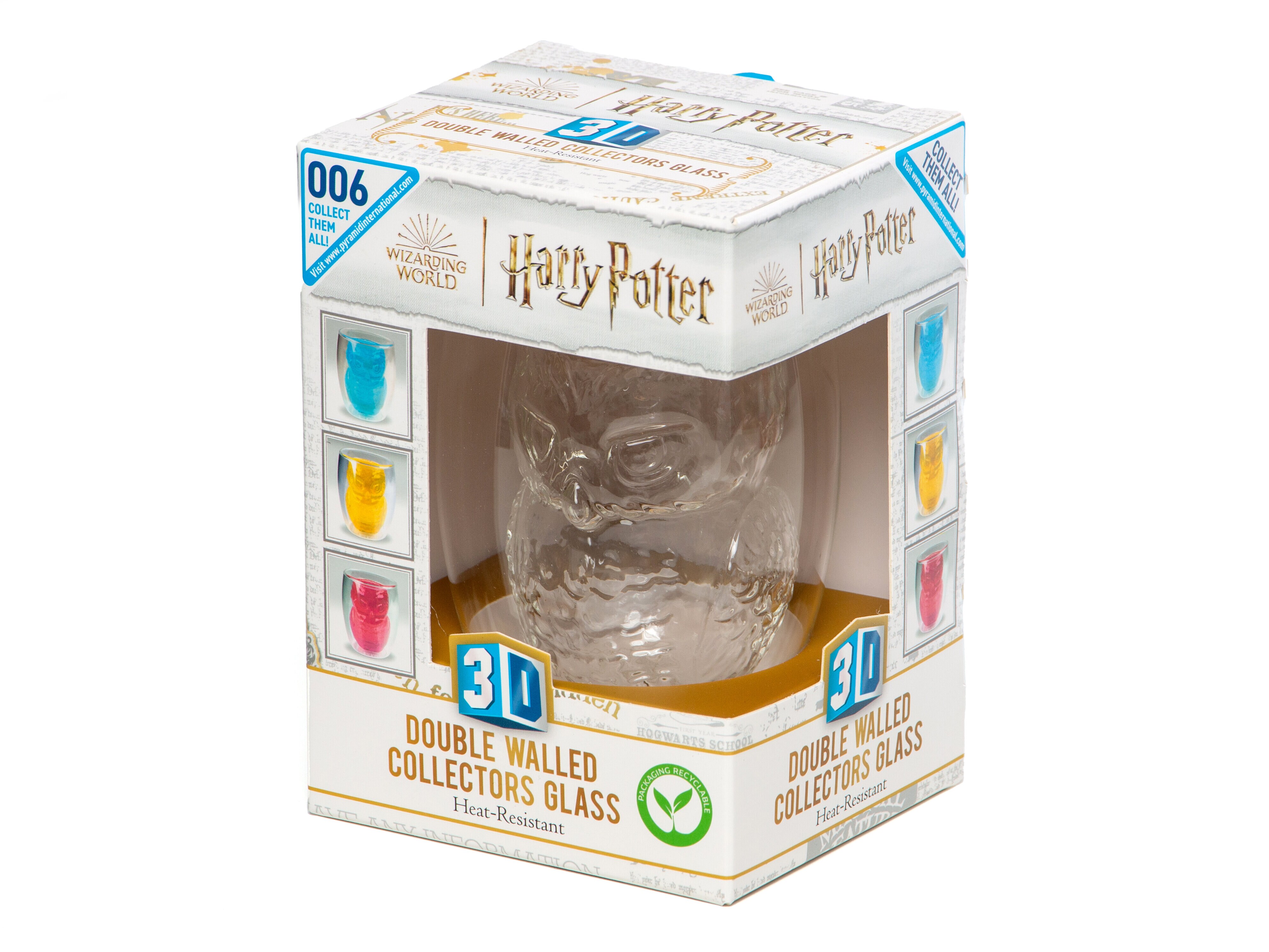 Harry Potter Hedwig 3D Lasi