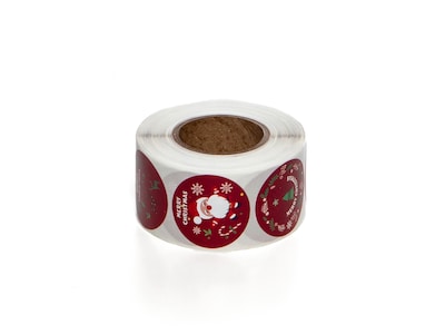 Weihnachtsetiketten - Rot