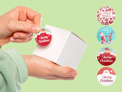 Juletiketter - Runda