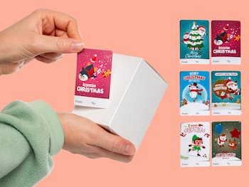 Weihnachtsetiketten - Bunt