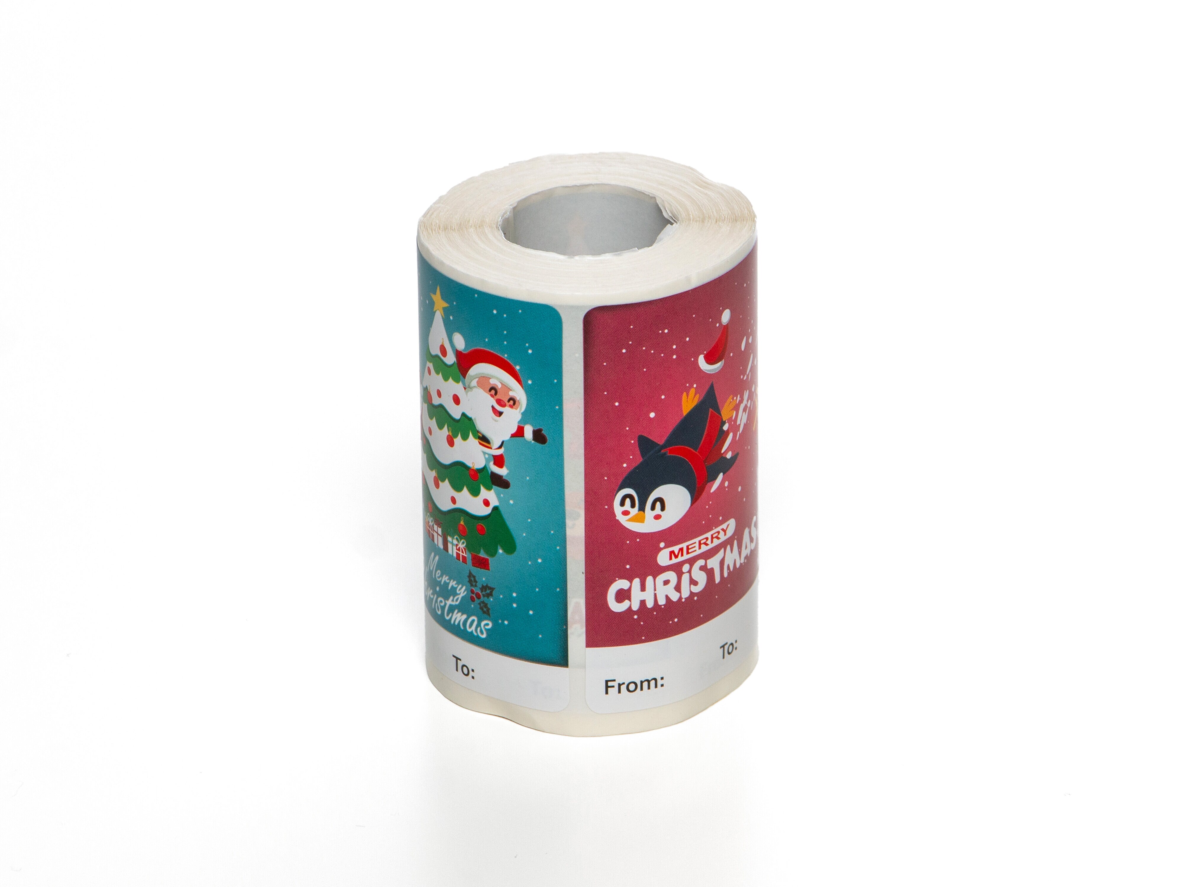 Juletiketter - Färgglada