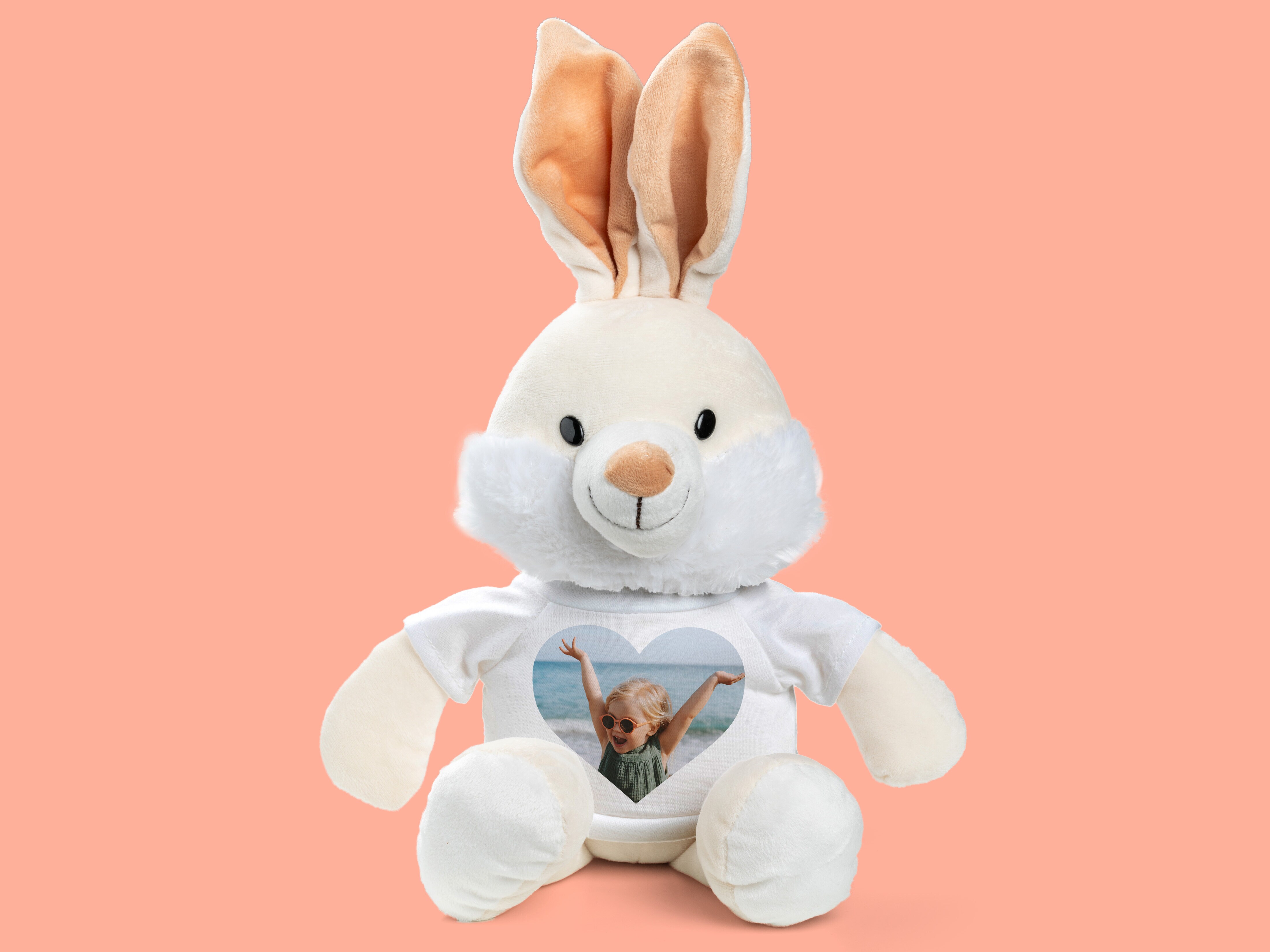 Persönliches Kuscheltier mit Fotoherz