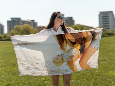 Personligt Badehåndklæde med Foto