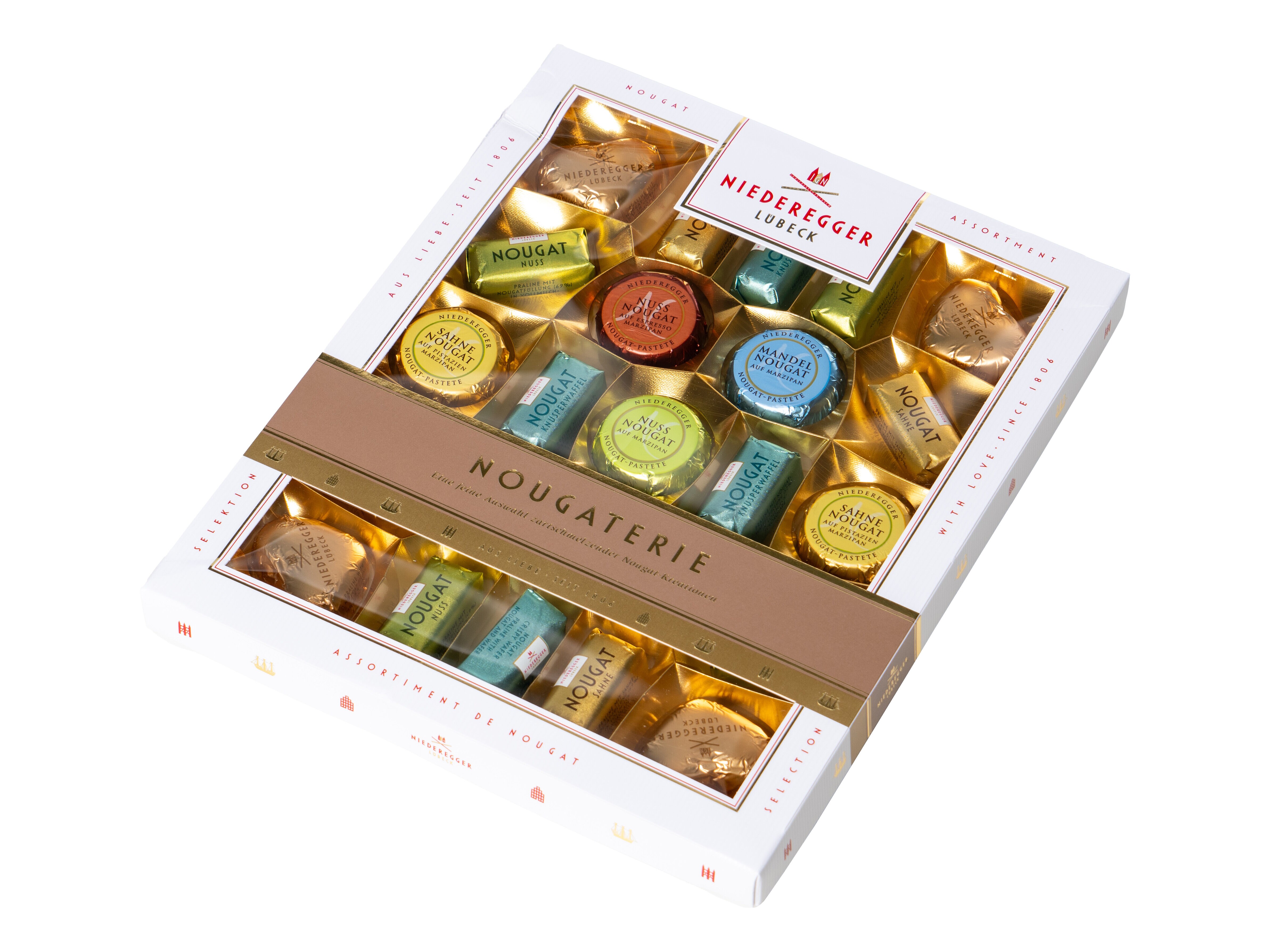Geschenkbox mit Nougat - Niederegger
