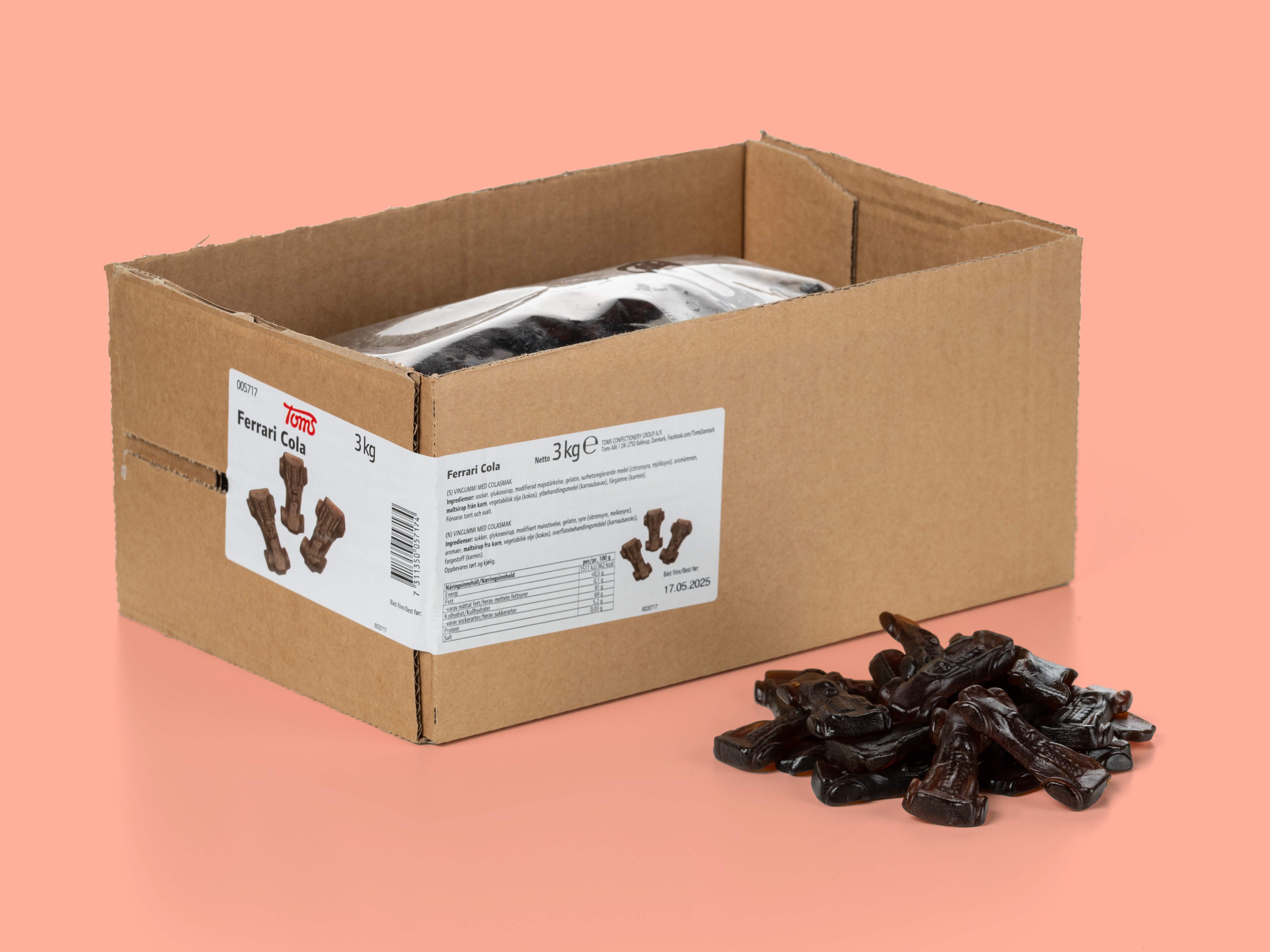 Ferraribiler cola smågodt 3 kg