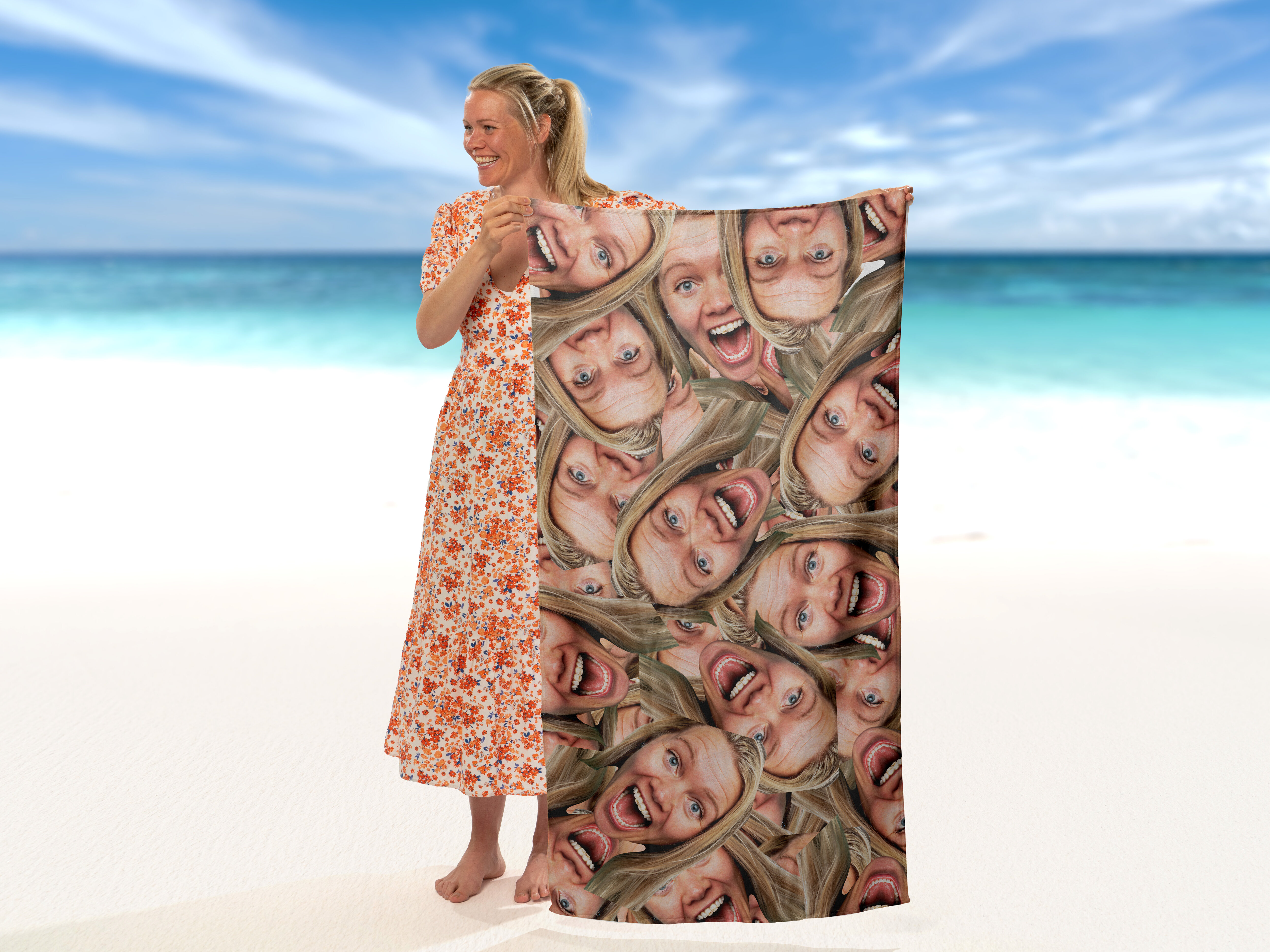 Personlig Badehåndkle med Foto - Multiface