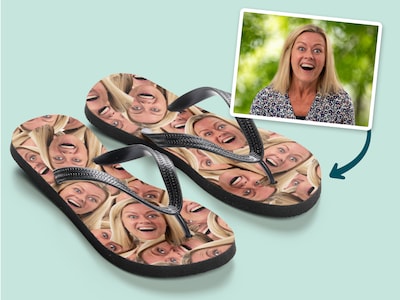 Personliga Flip-flops med Foto - Multiface