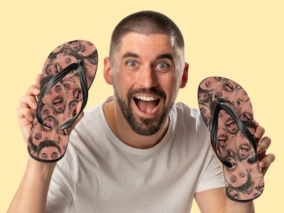 Personliga Flip-flops med Foto - Multiface