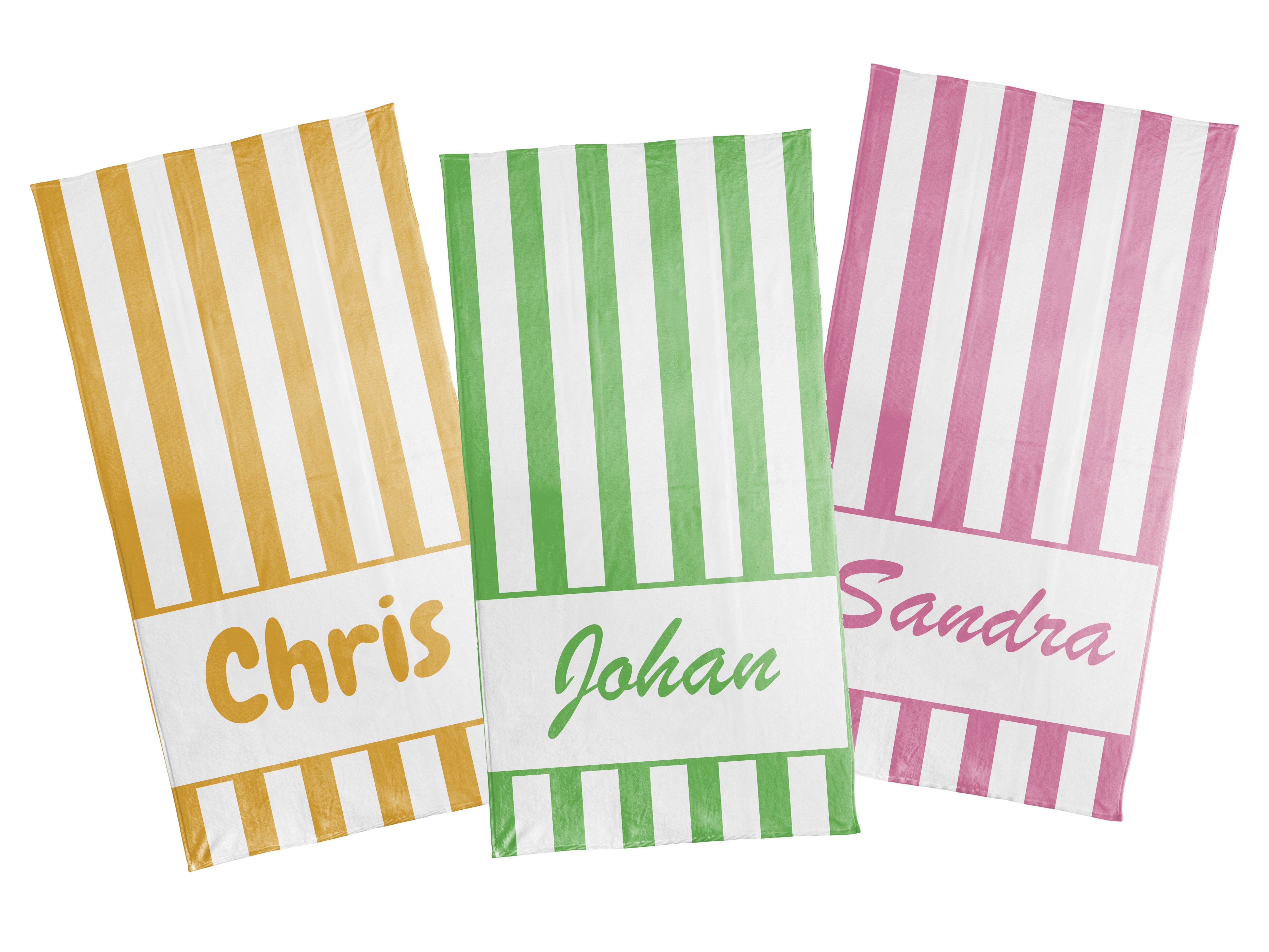 Henkilökohtainen Raidallinen Kylpypyyhe Nimellä