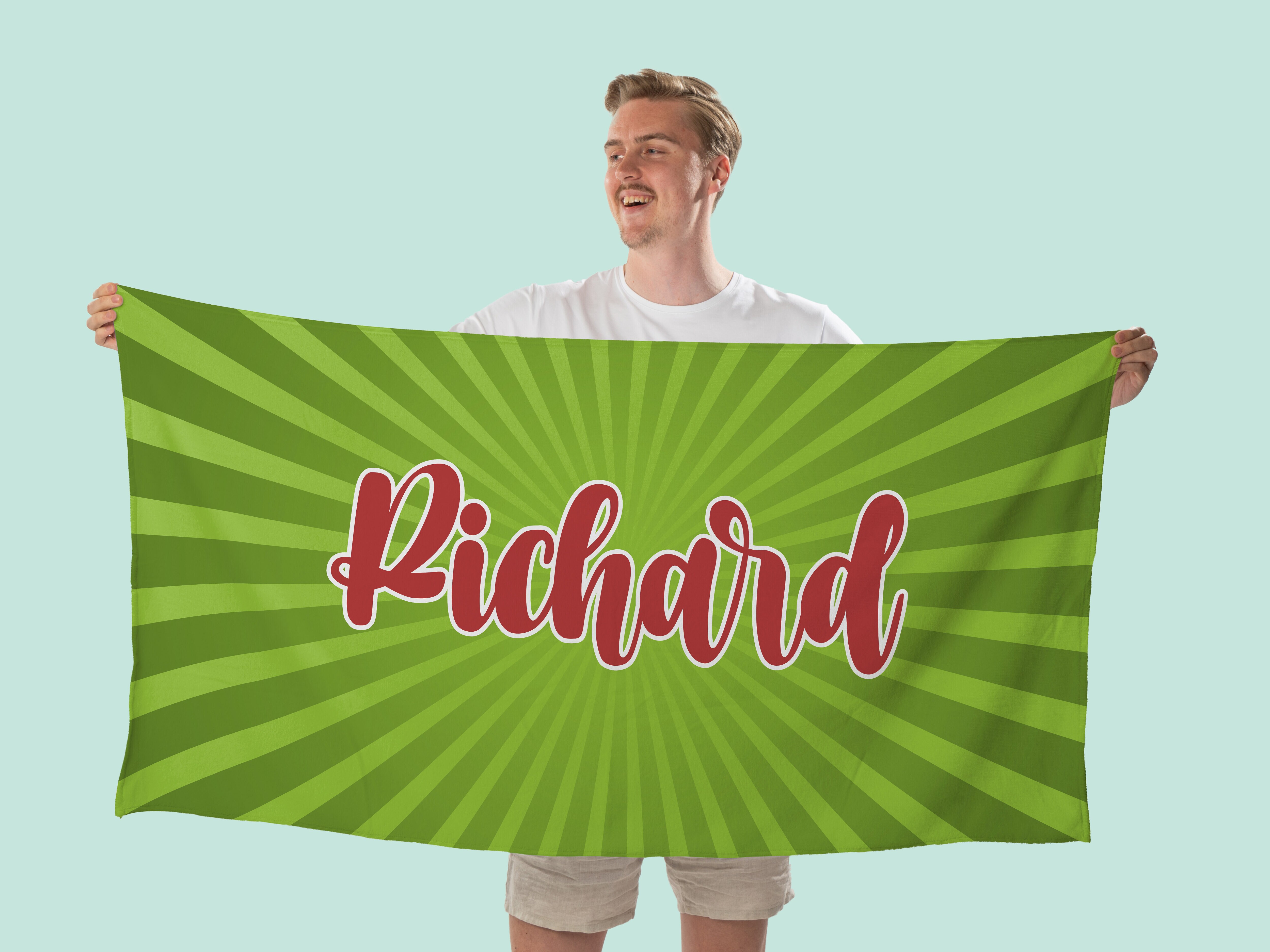 Henkilökohtainen Kylpypyyhe nimellä - Auringonsäteet