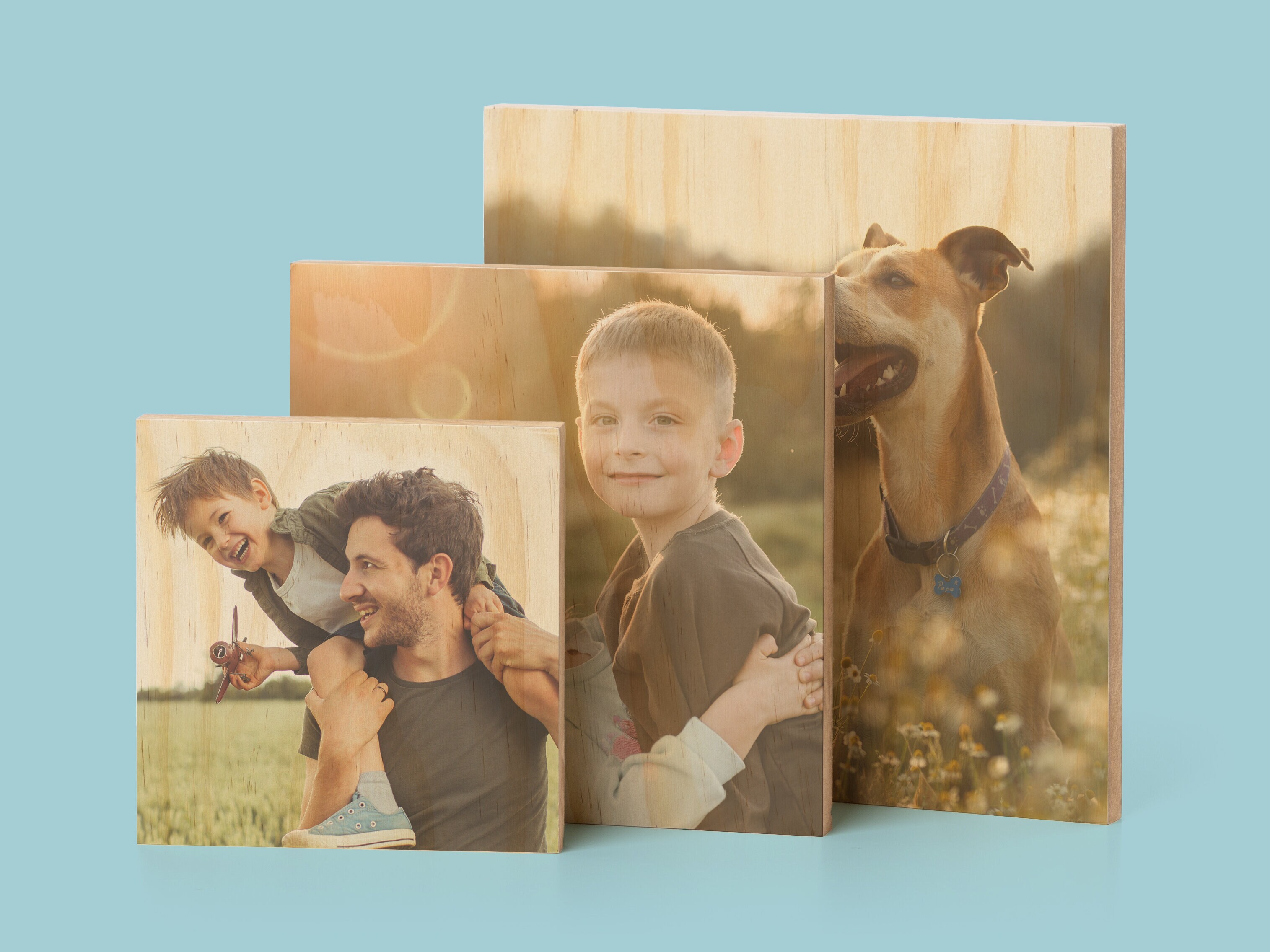 Personligt Fotoblock i Trä