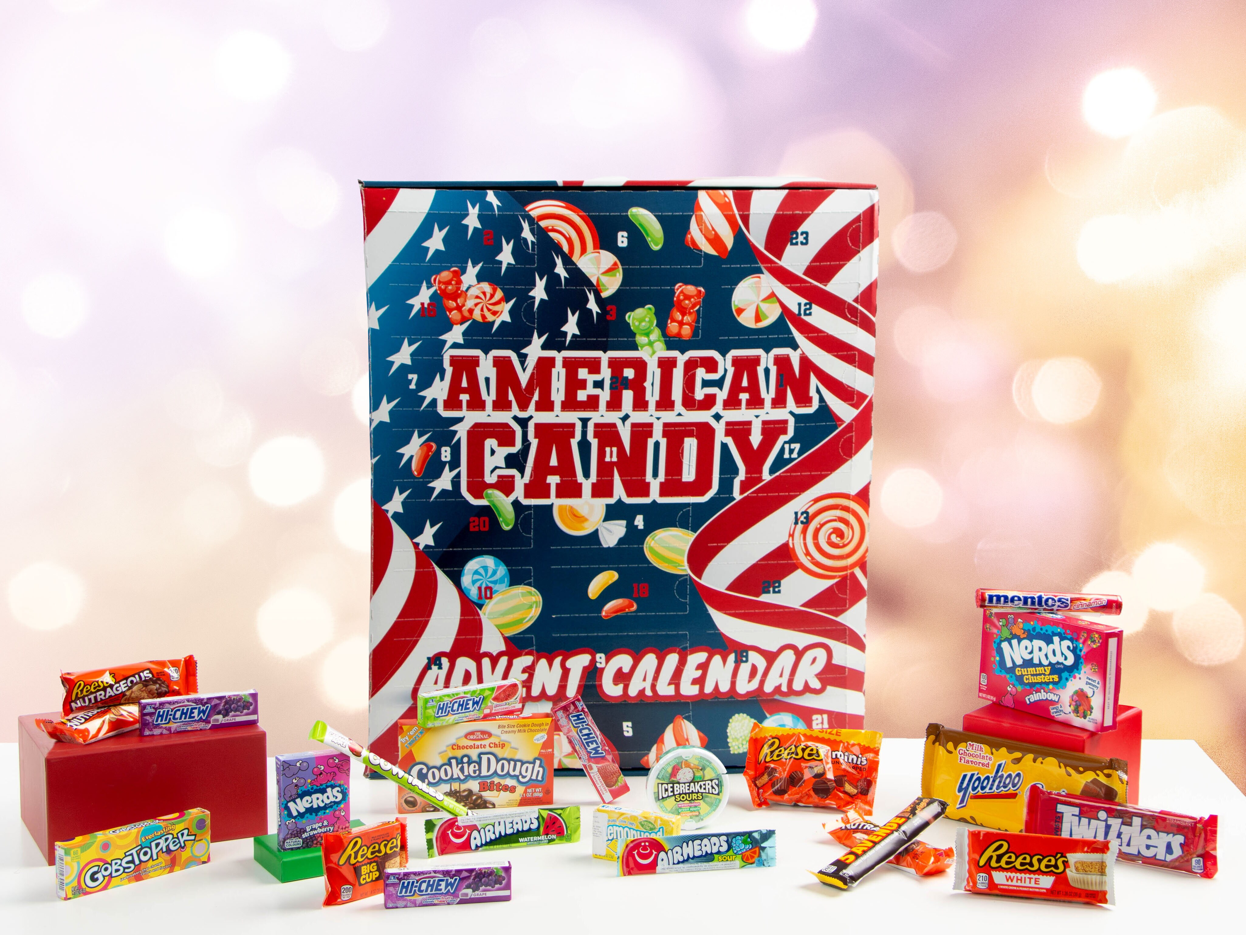 Adventskalender med USA-godis