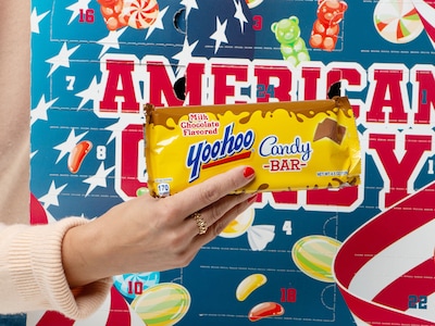 Adventskalender med USA-godis