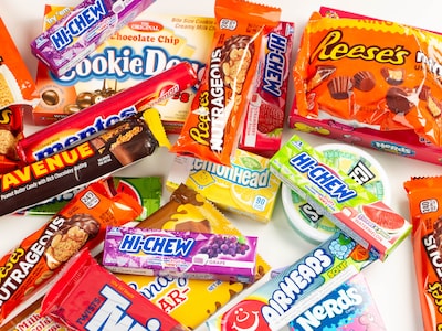 Adventskalender med USA-godis