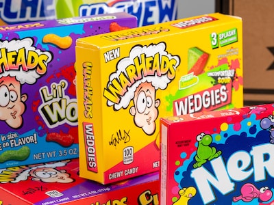 Gaveeske med amerikansk godteri