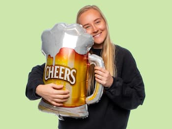 Folieballong Ölglas