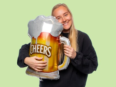 Folieballong Ølglass