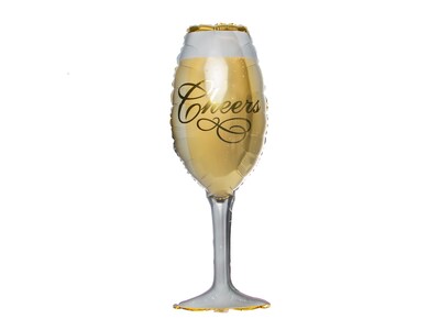 Folieballong Champagneglass