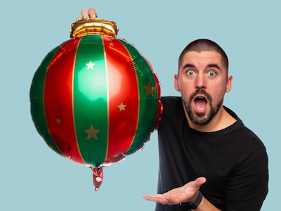 Folienballon Christbaumkugel