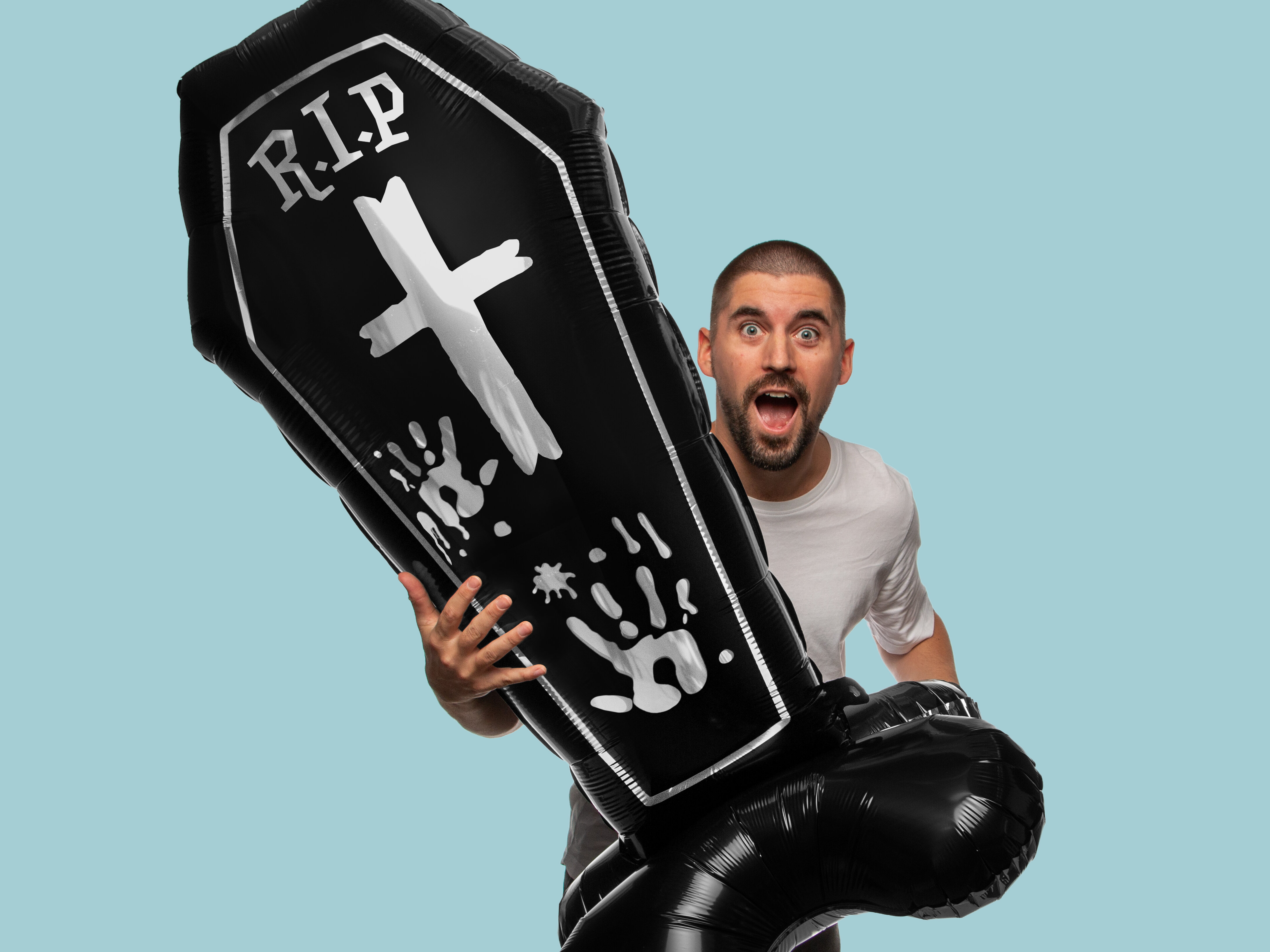 Folieballong Gravstein