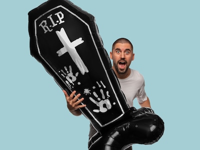 Folieballong Gravstein