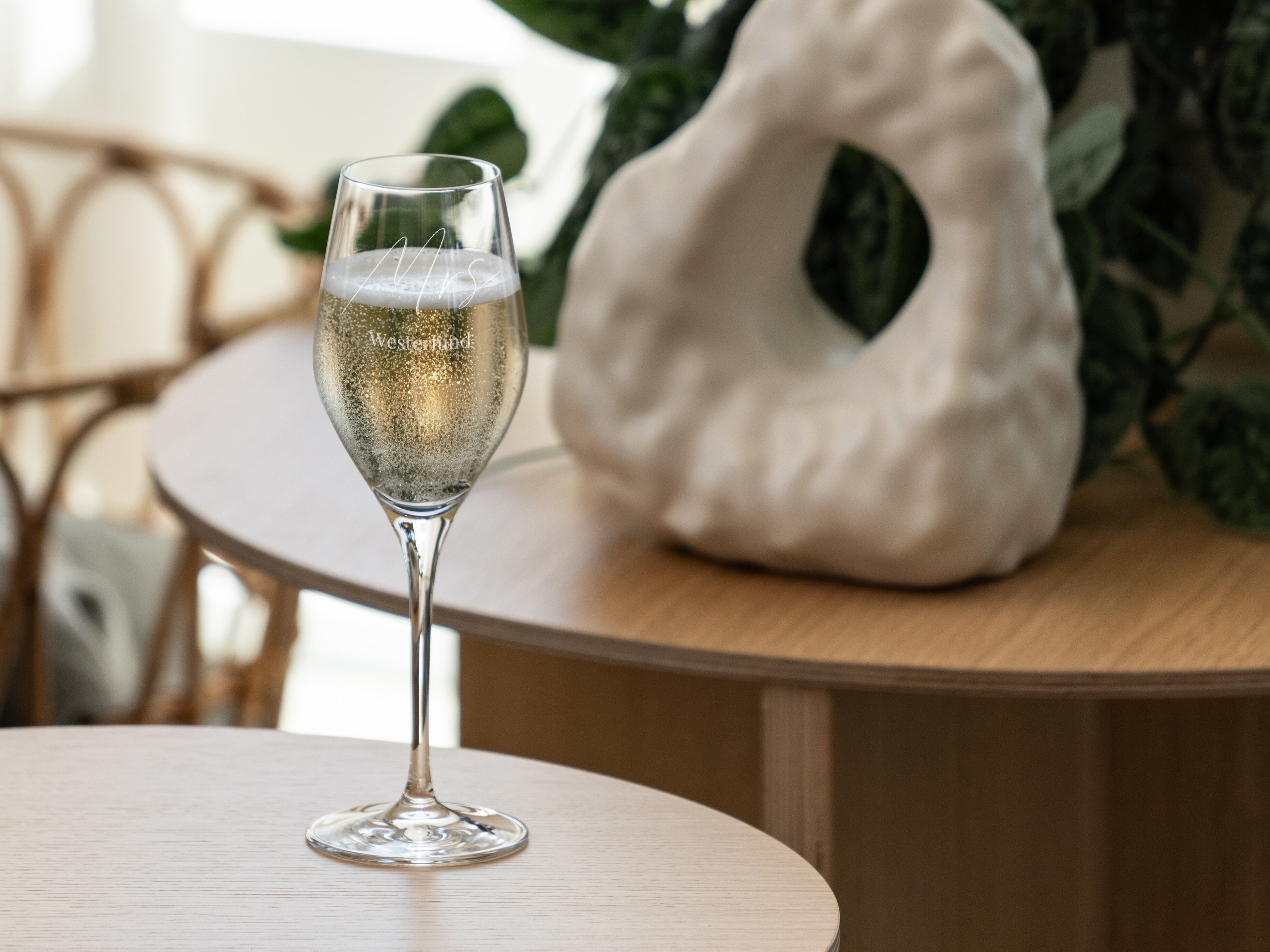 Personligt Spiegelau Champagneglas med Gravering - Egen Tekst