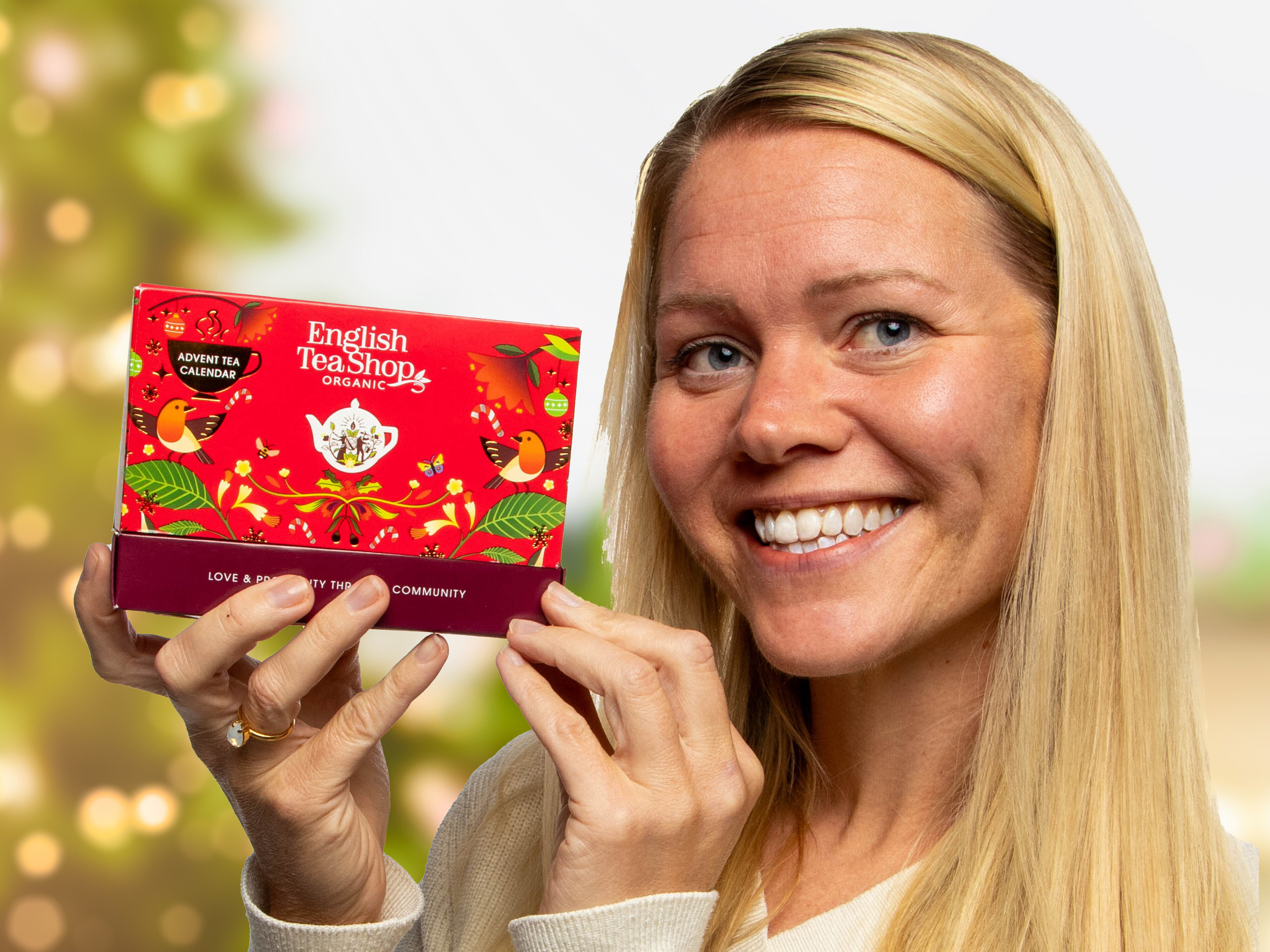 Tekalender Röd Box - English Tea Shop