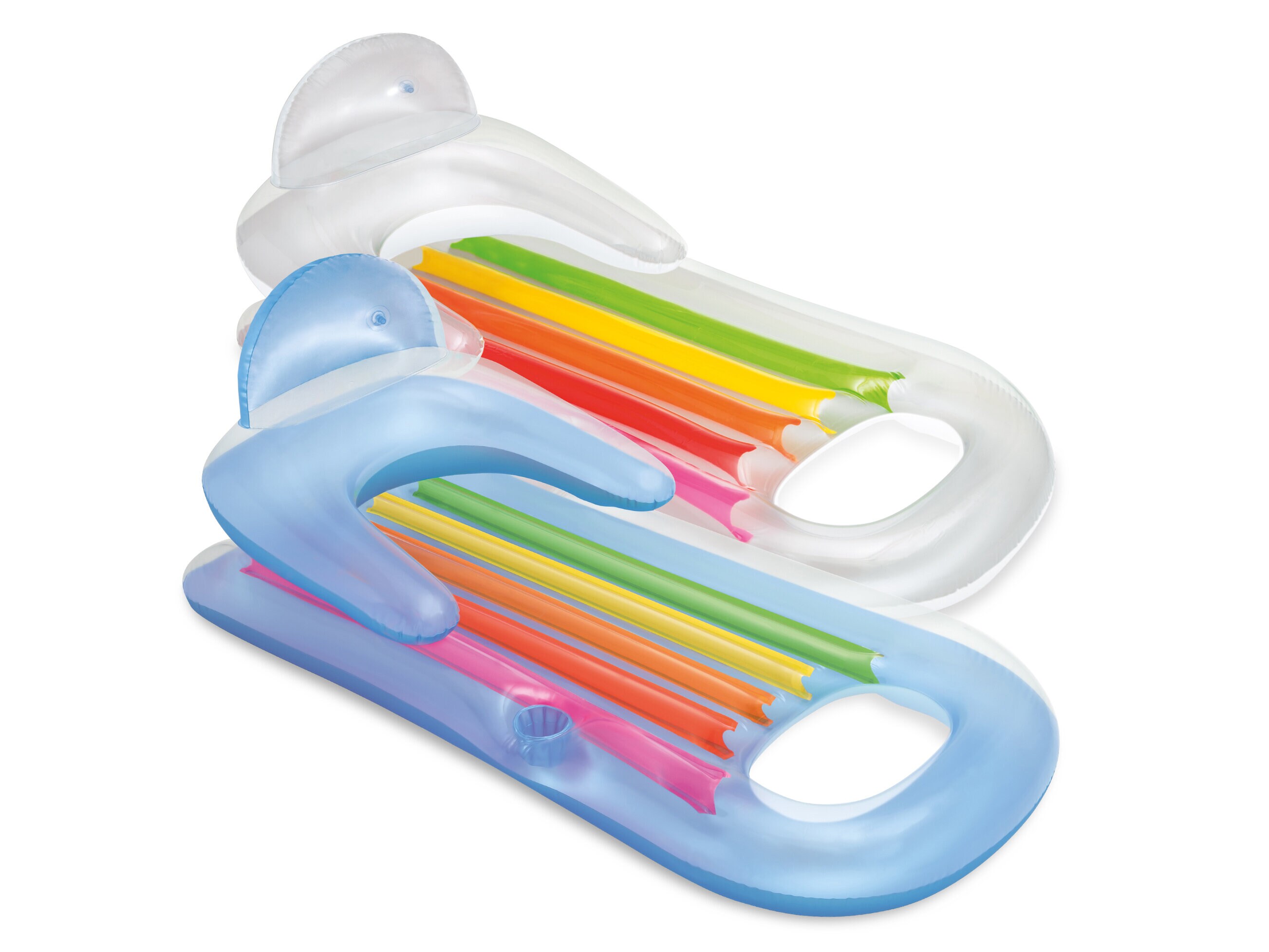 Aufblasbare Luftmatratze mit Rückenlehne – Intex