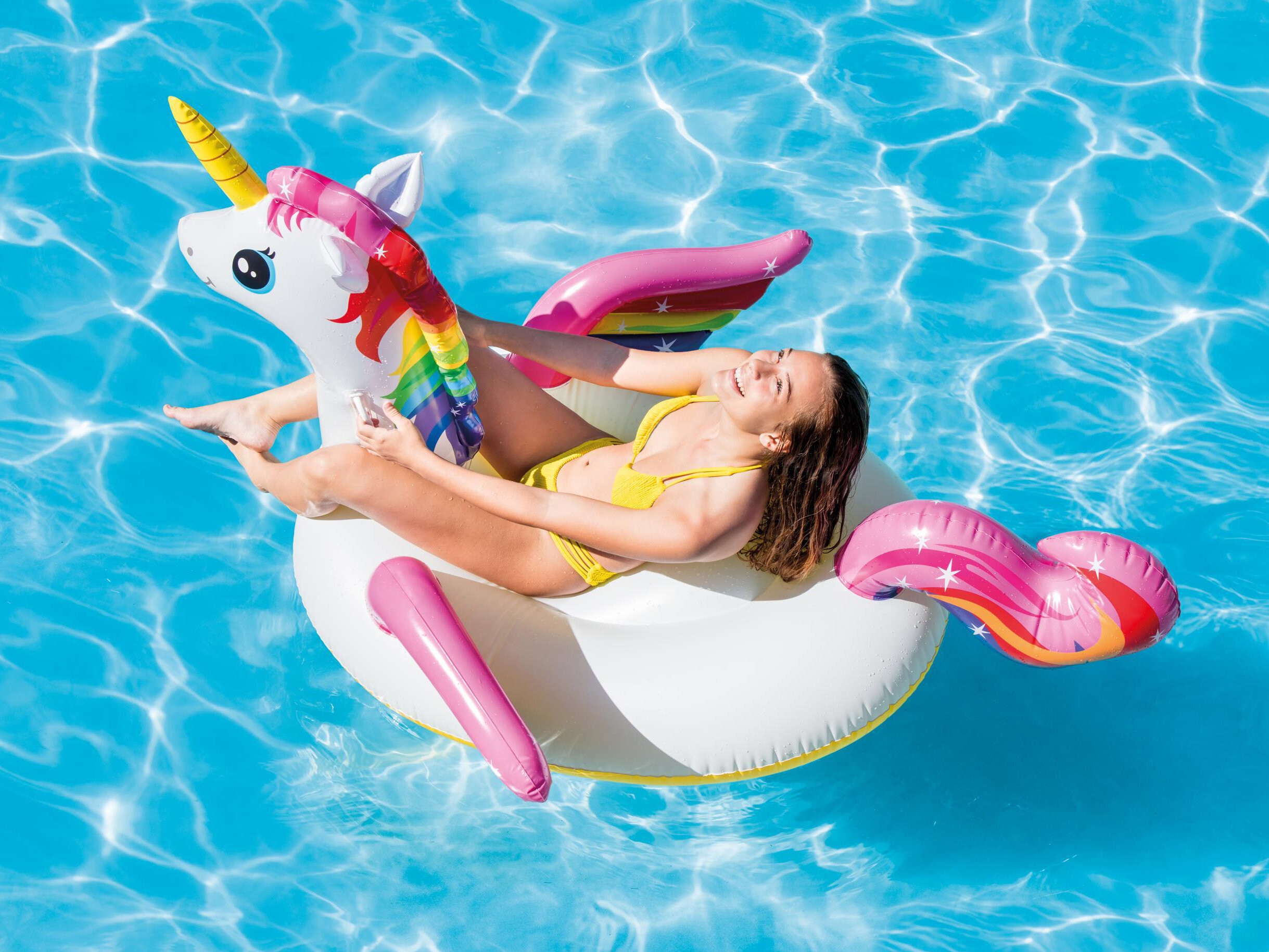 Oppustelig Bademadras Enhjørning - Intex