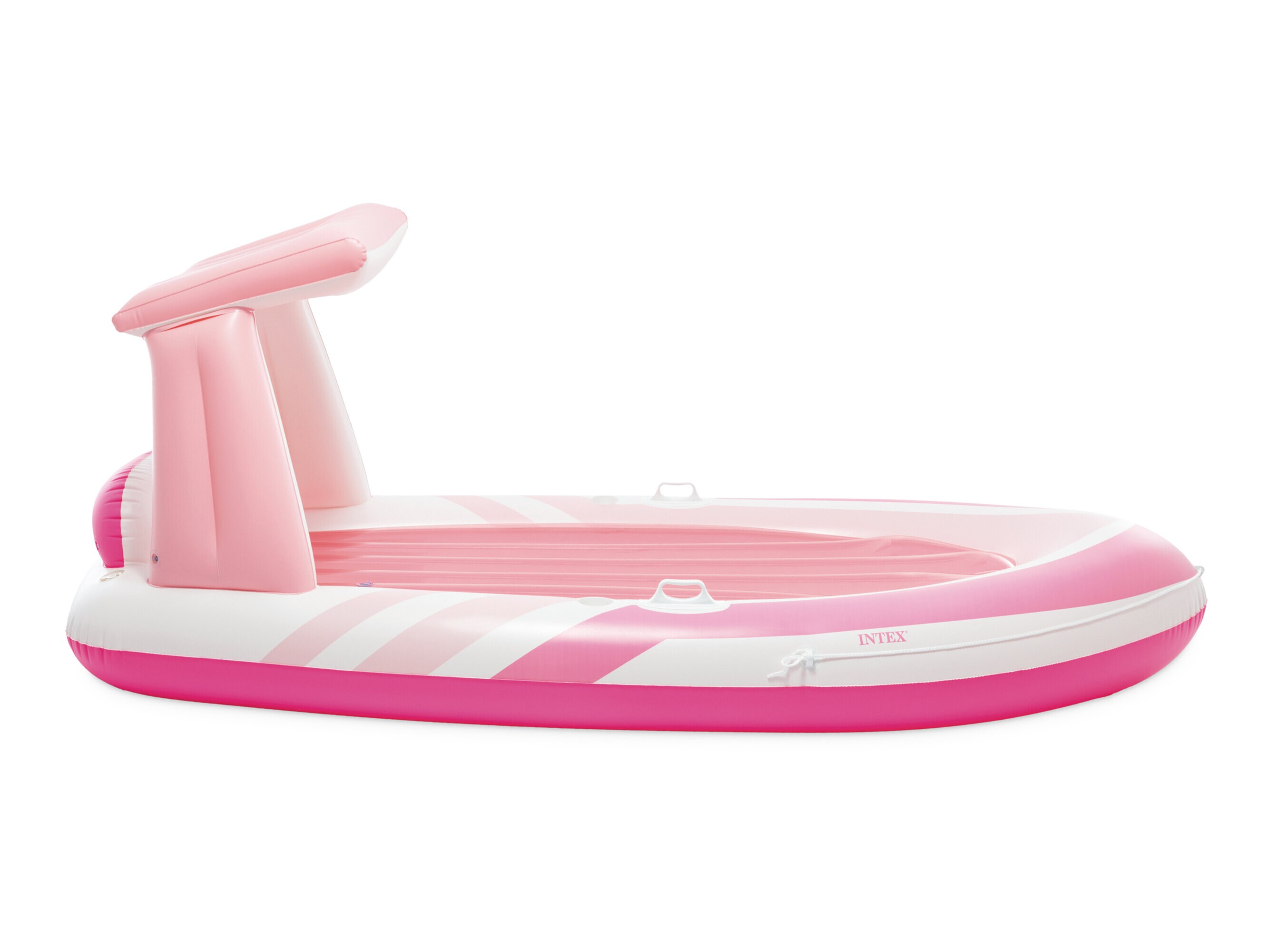 Oppblåsbar bademadrass rosa båt fra Intex
