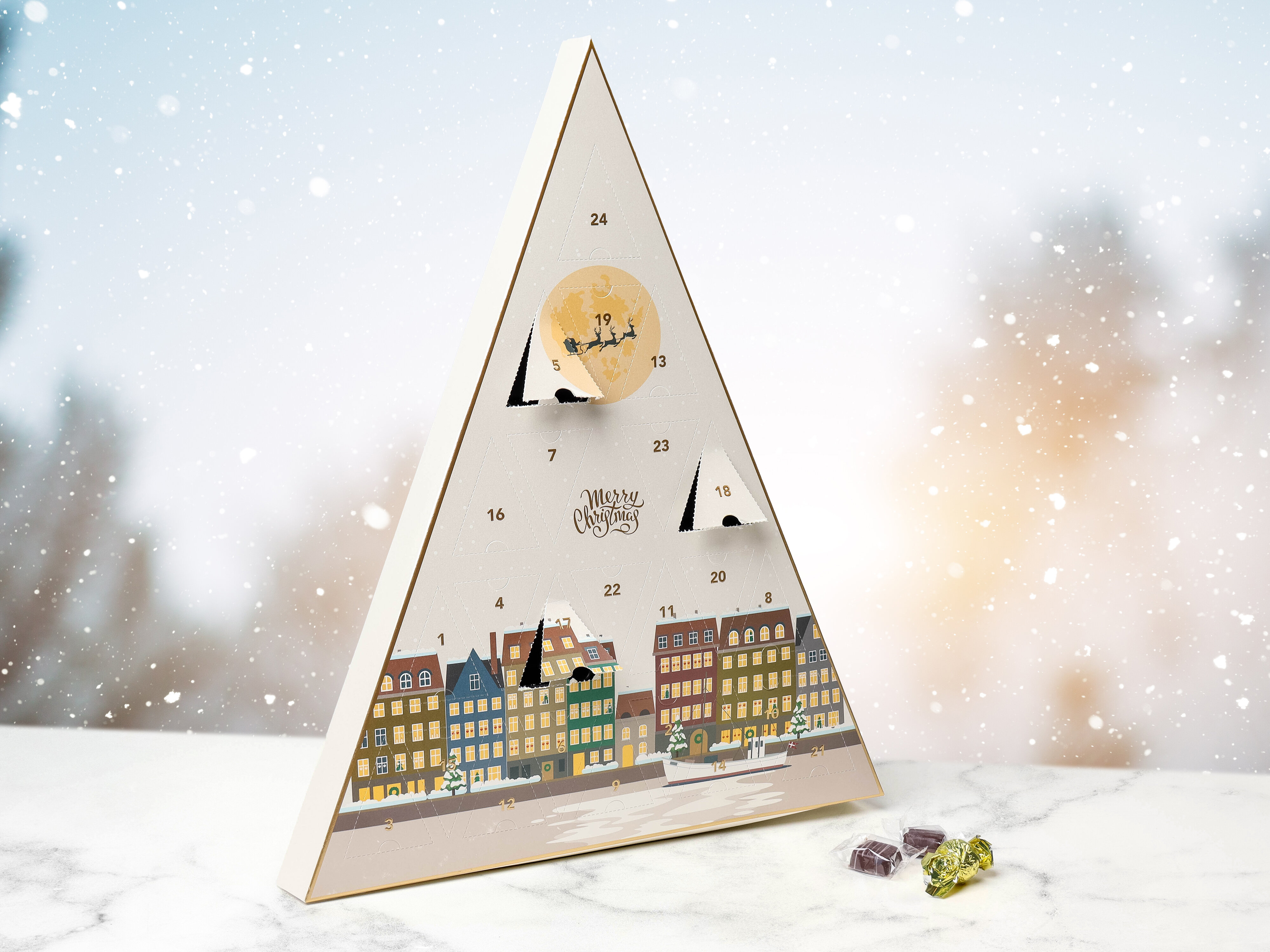 Cocoture Sjokoladekalender - Hvit