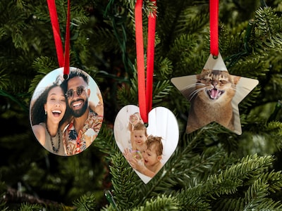 Personligt Julgranspynt med Foto