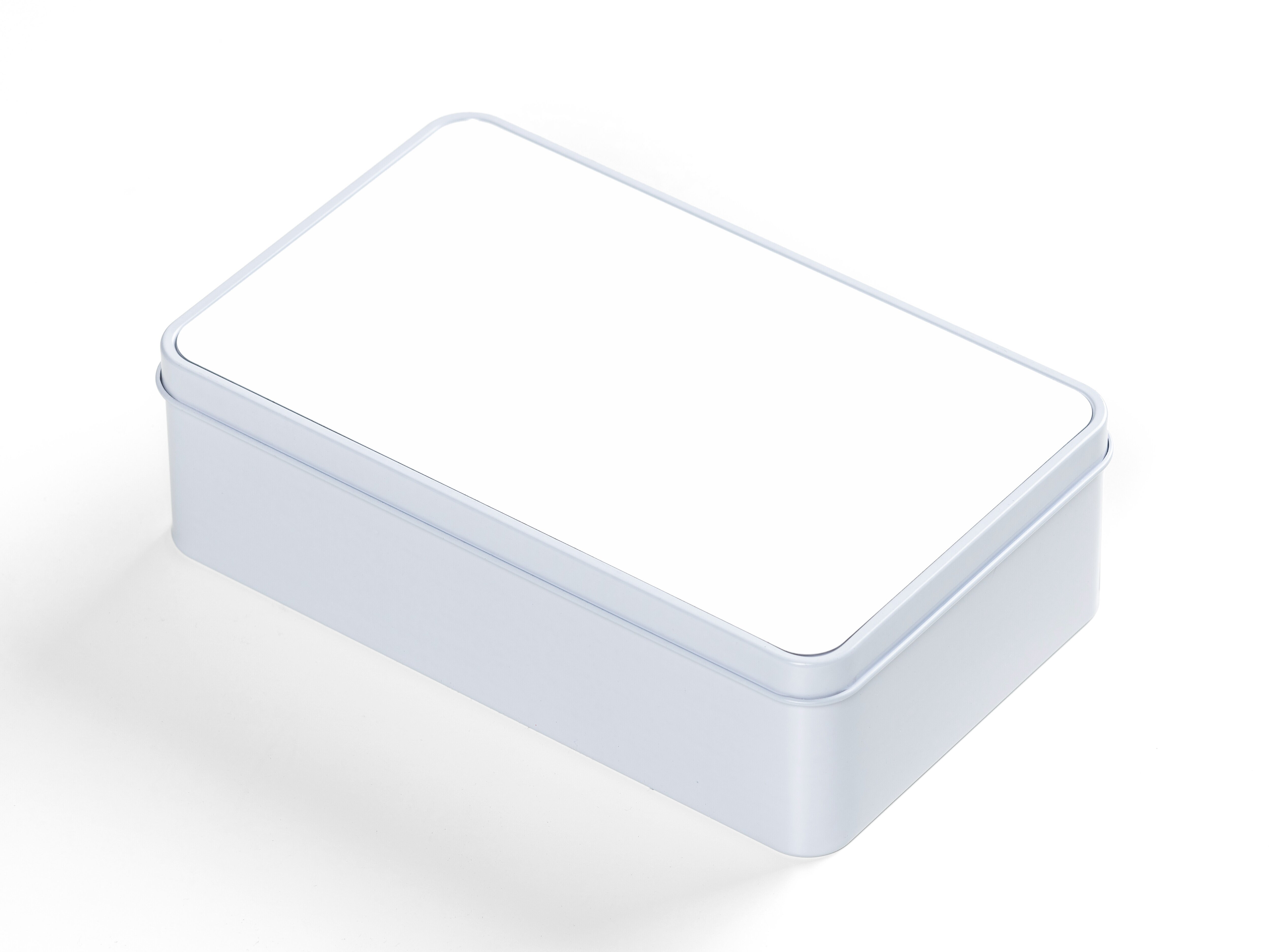 Personlig oppbevaringsboks i metall med bilde - Rektangulær