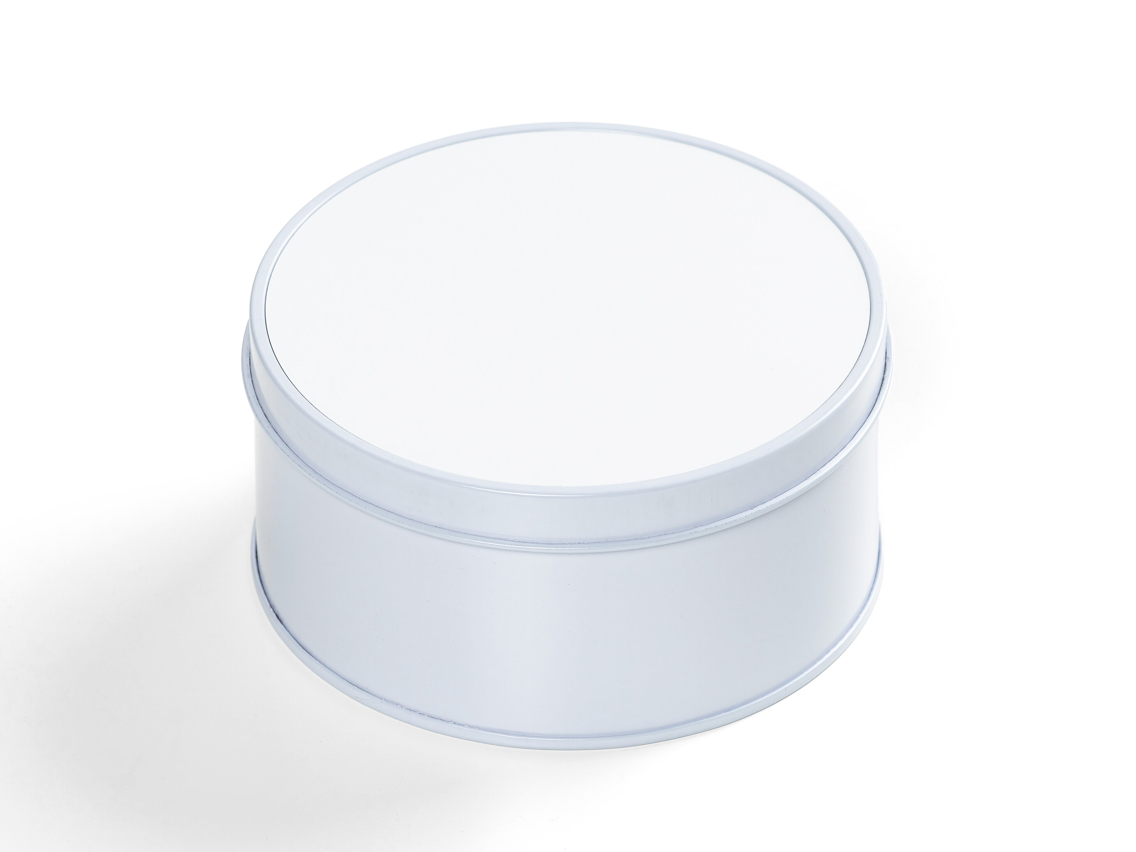 Personlig Opbevaringsboks i Metal med Billede - Rund