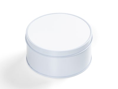 Personlig Förvaringsbox i Metall med Foto - Rund