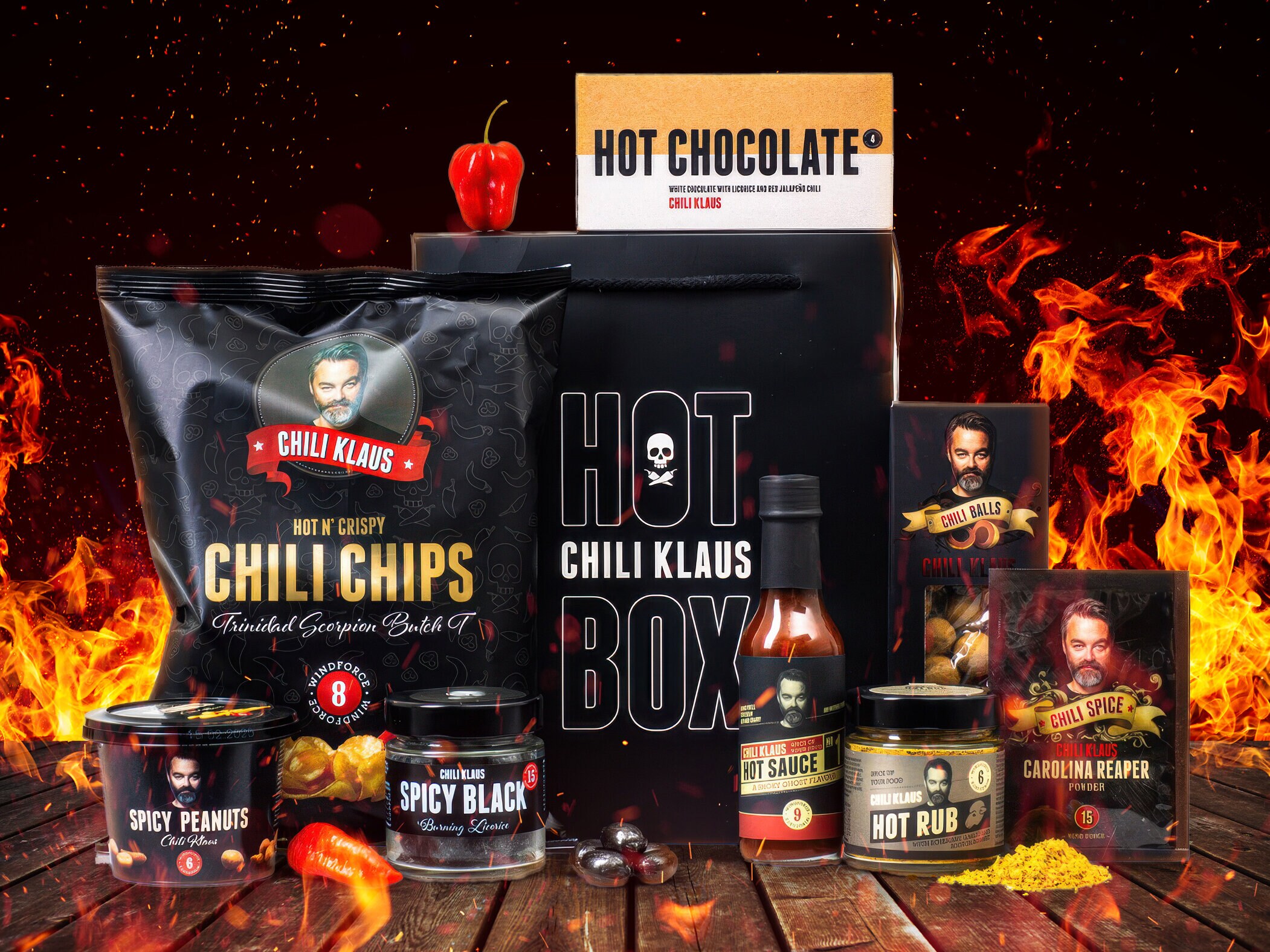 Chili Klaus "Hot Box Black" gaveeske