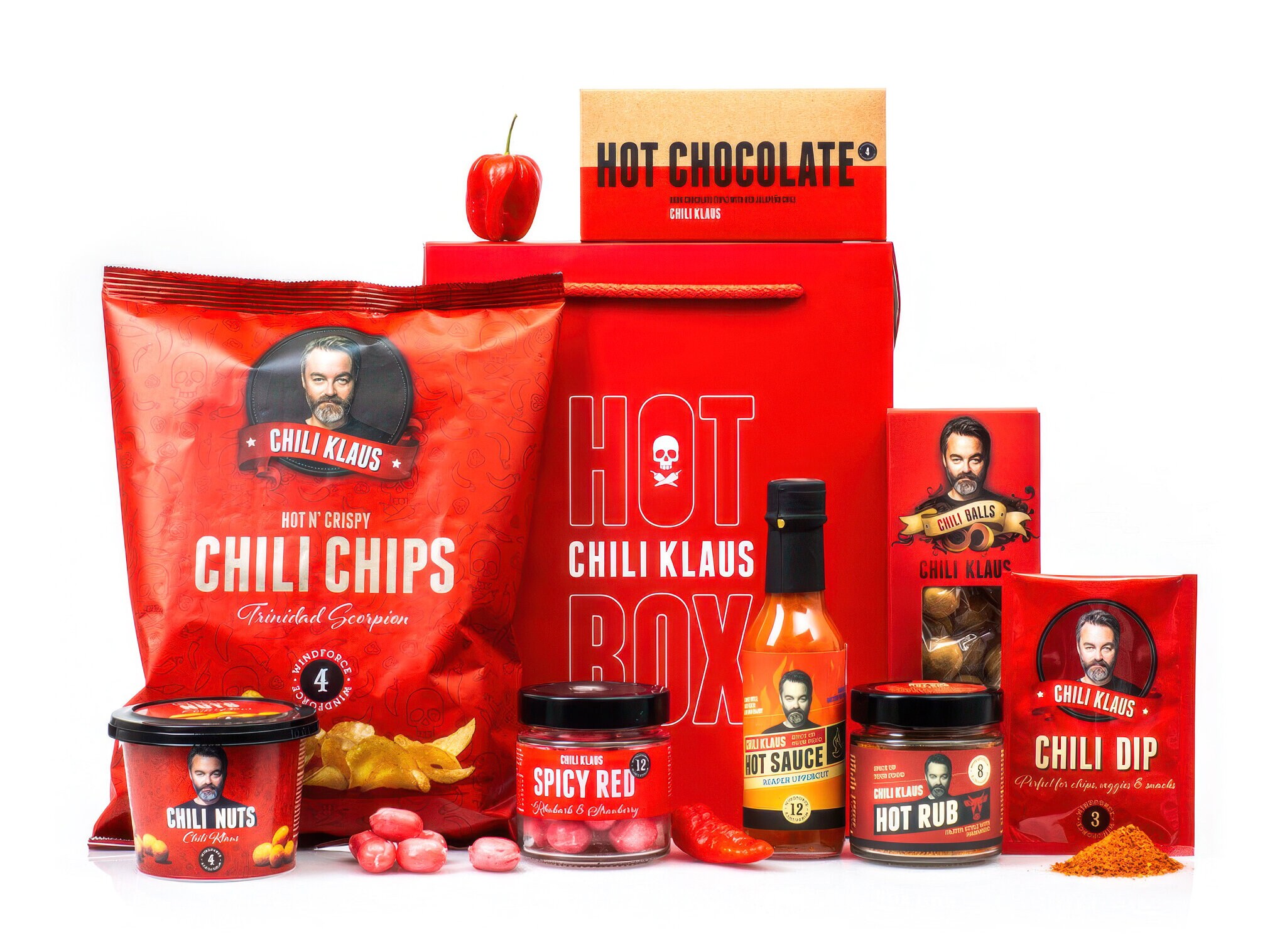 Chili Klaus Hot Box Red Presentlåda