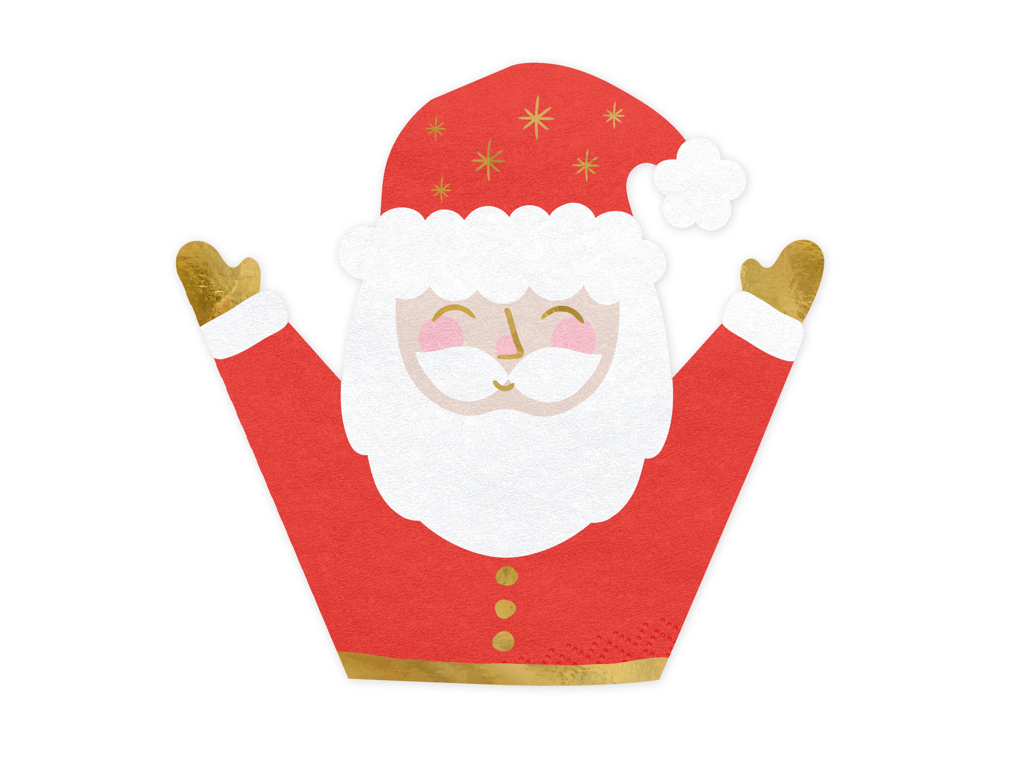 Weihnachtsservietten Weihnachtsmann 20er-Pack