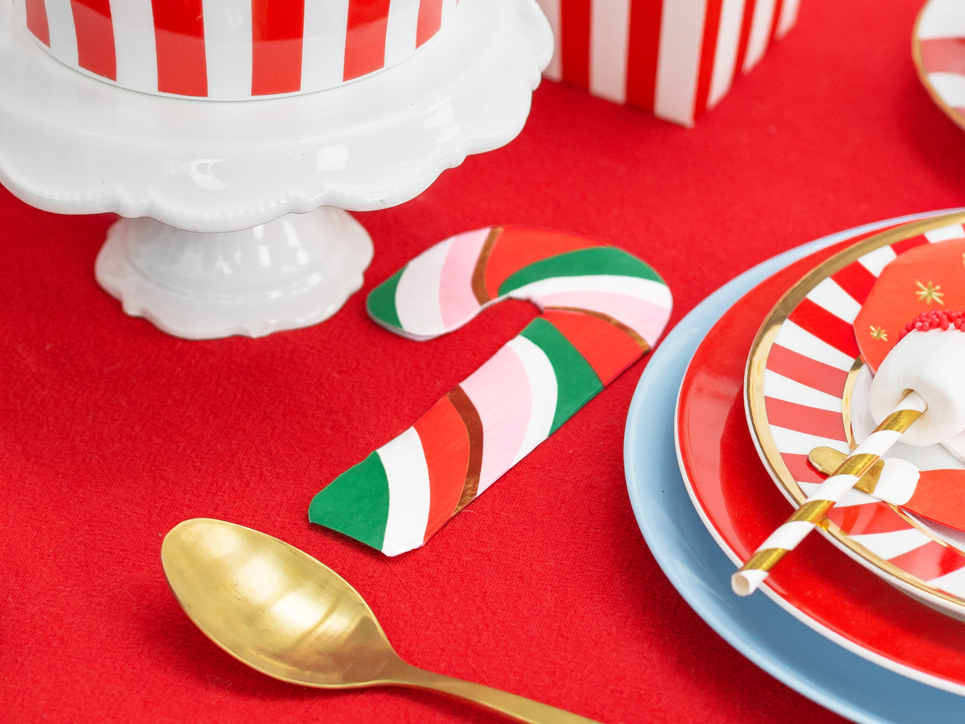 Juleservietter Sukkerstok 20-pak