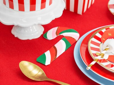 Weihnachtsservietten Zuckerstange 20er-Pack
