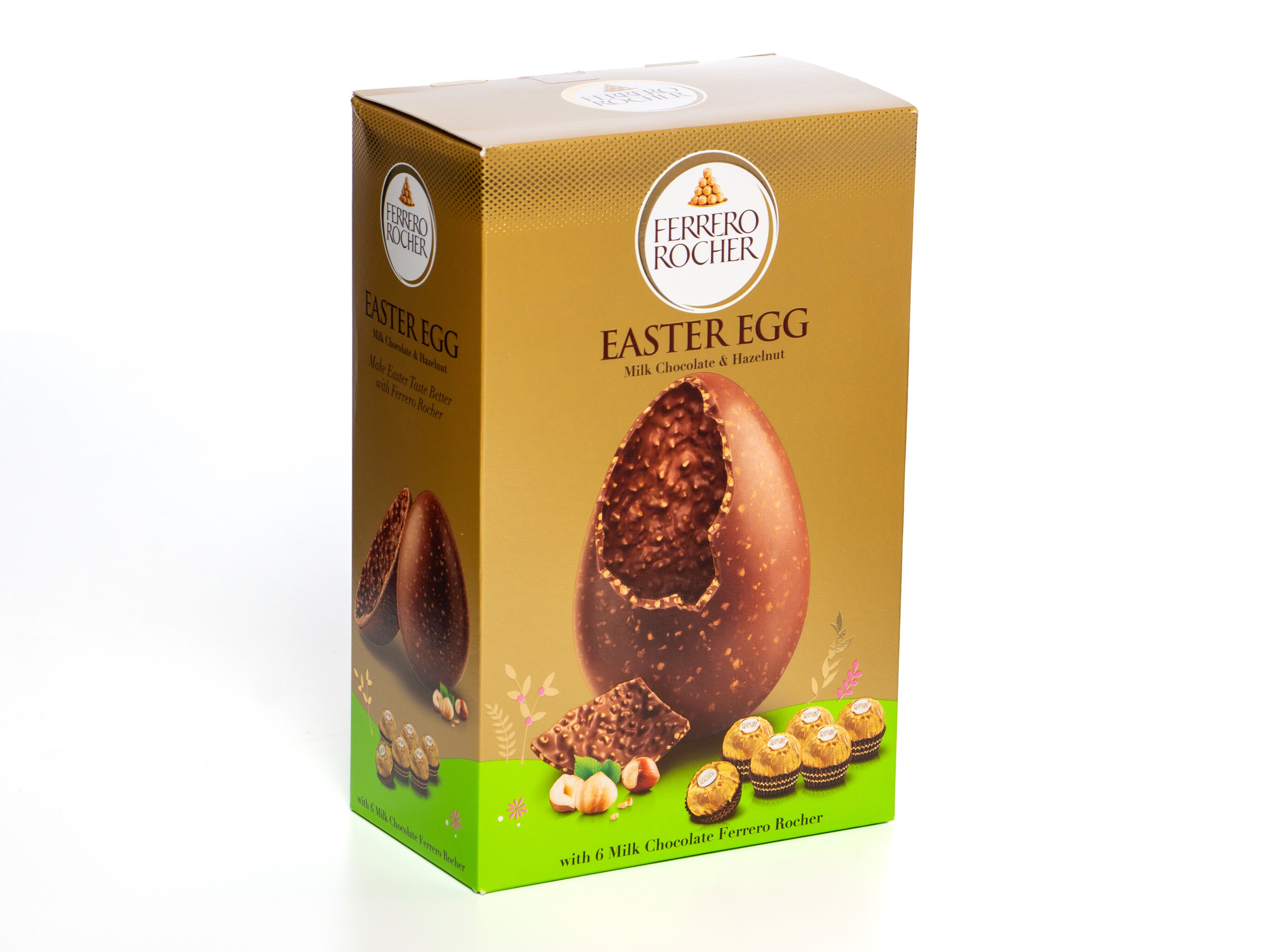 Ferrero Rocher påskeegg i melkesjokolade