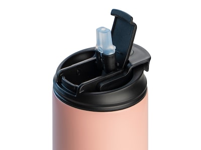 Personlig Termosflaske med sugerør & tekst - 600 ml