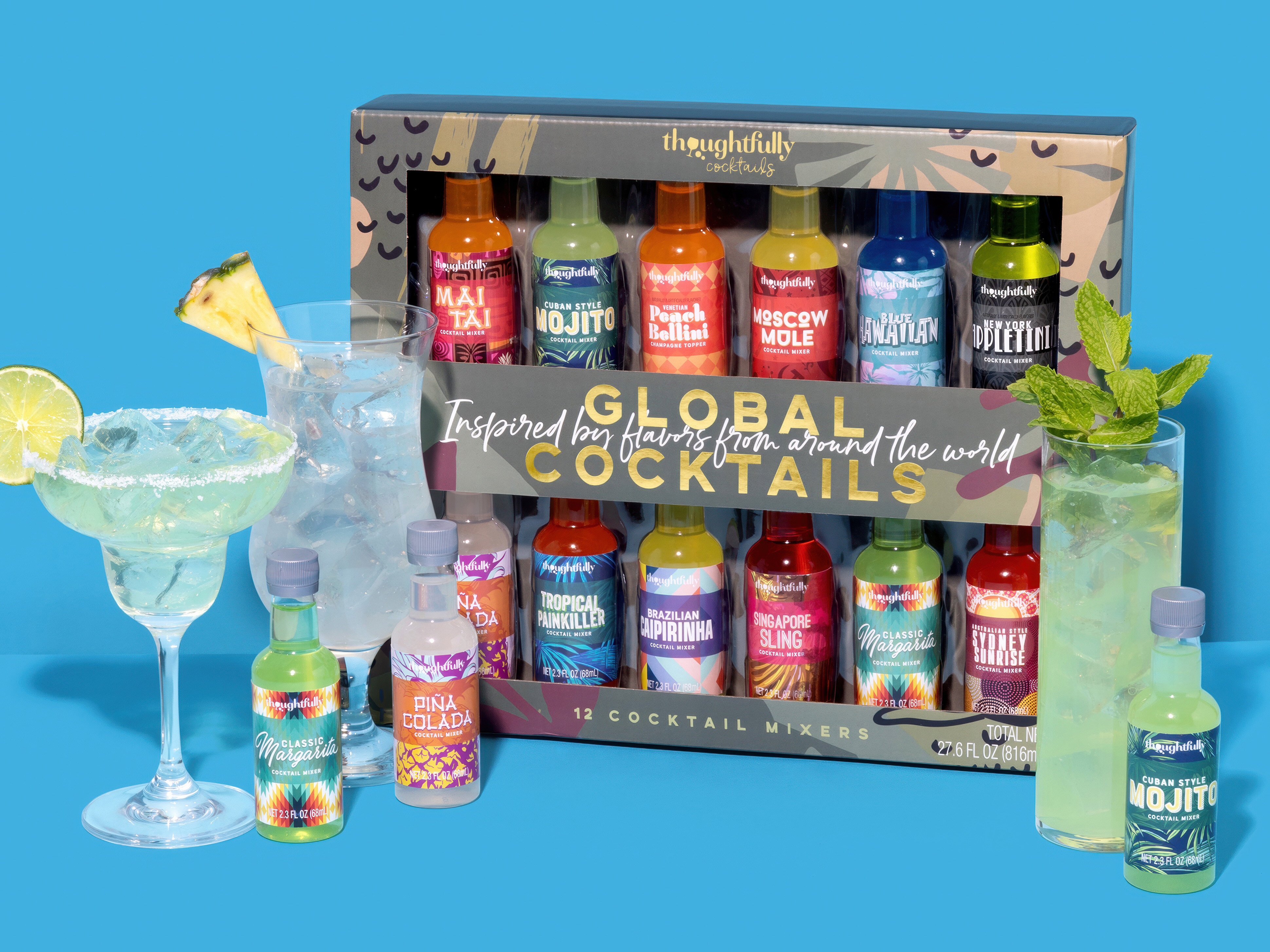 Geschenkbox mit Drinkmixern: Global Cocktails – Thoughtfully