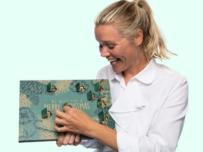 Schokoladenkalender mit 24 persönlichen Bildern