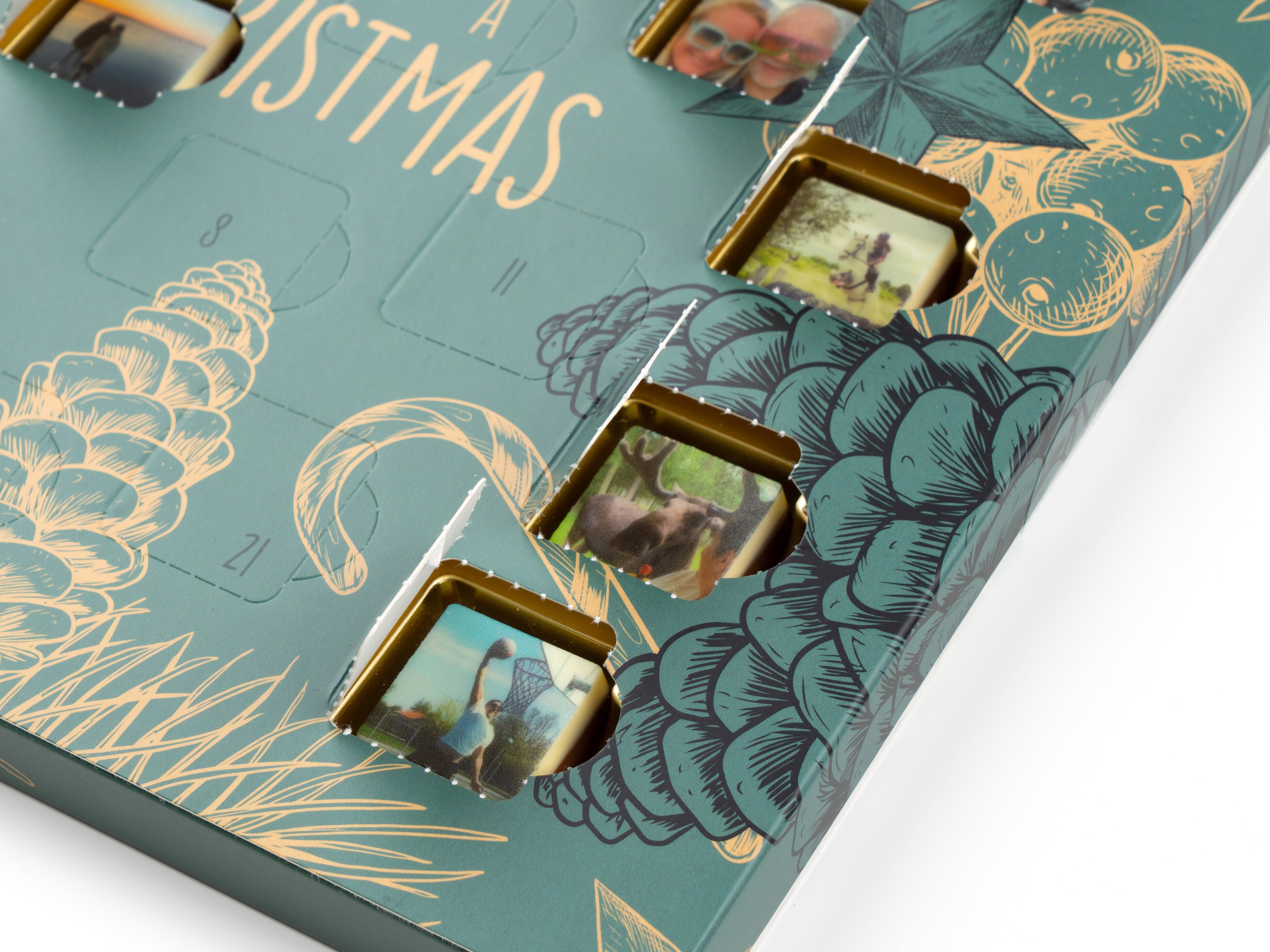 Sjokoladekalender med dine egne 24 bilder