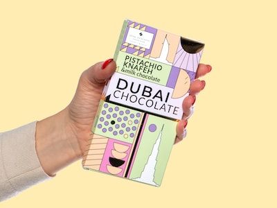 Dubai Choklad Pistachio, Knafeh & Milk Chocolate