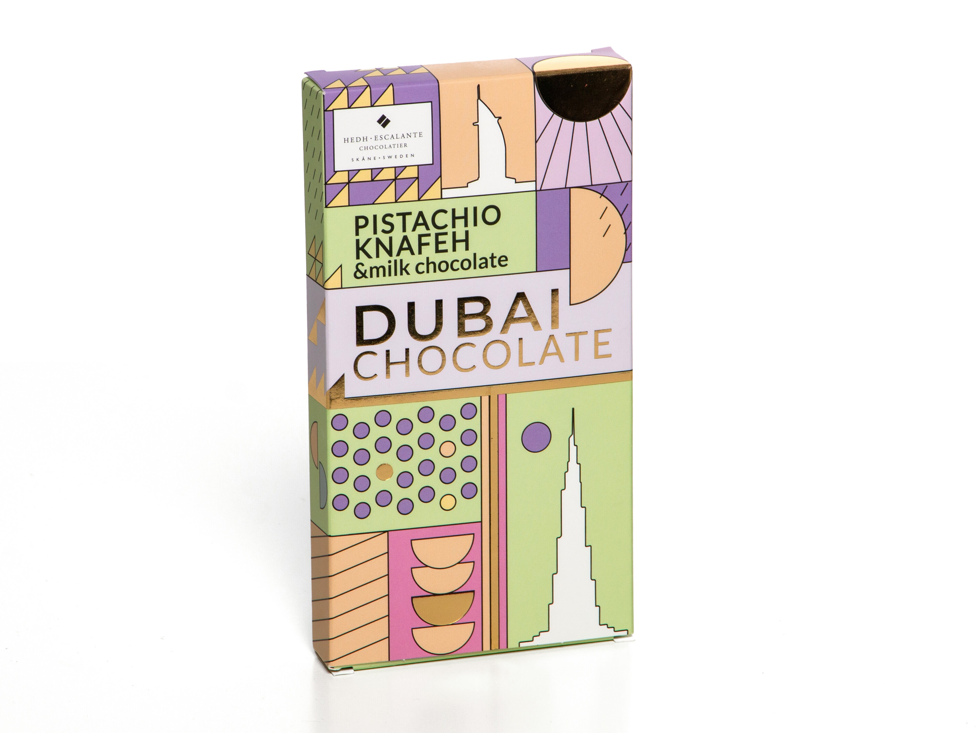 Dubai Chokolade Pistachio, Knafeh & Milk Chocolate