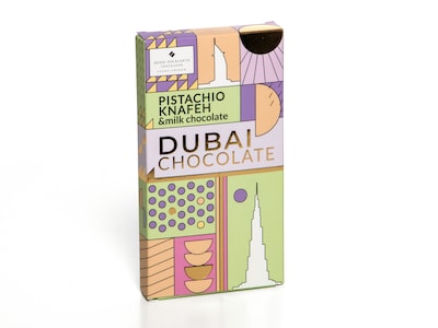 Dubai Choklad Pistachio, Knafeh & Milk Chocolate